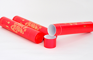 春聯(lián)圓筒紙罐包裝，看起來也不錯哦！